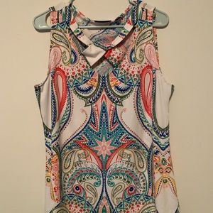 Large NY&C paisley multi color top